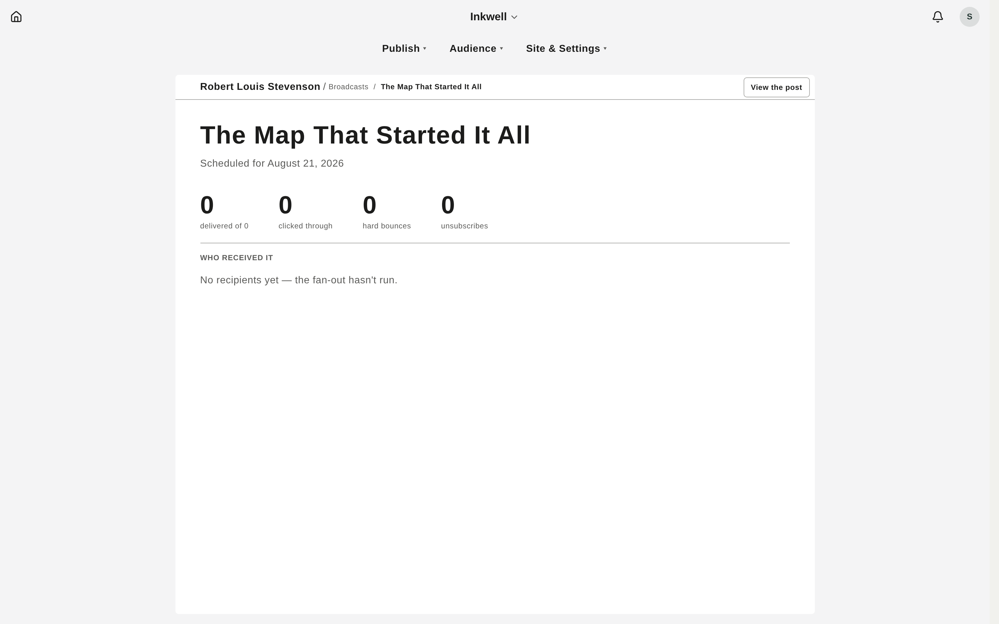A send's delivery, open, and click numbers